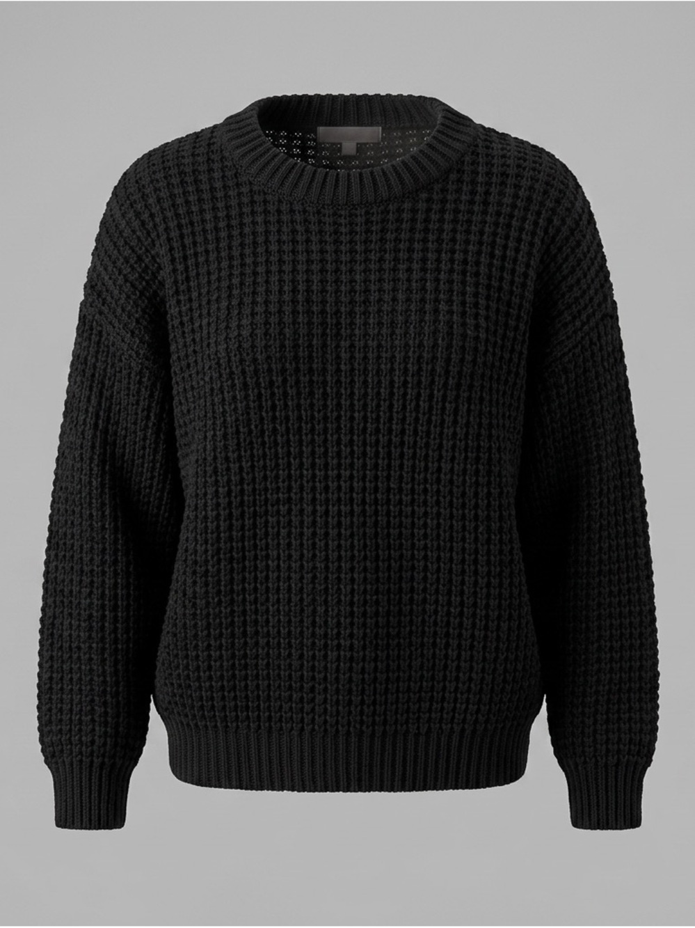SO Black Chunky Knit Sweater Women’s 2X Oversized Crewneck